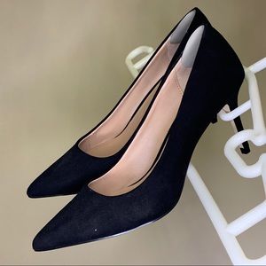 Call It Spring Suede Black Heels
